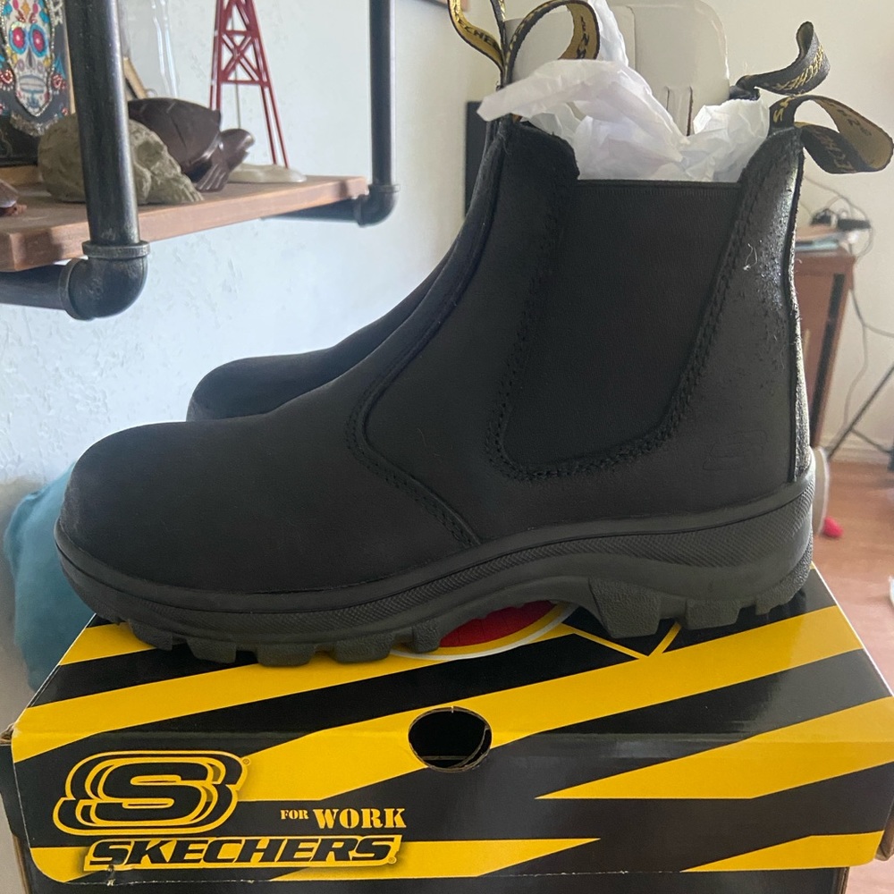 Skechers Women's Workshire - Jannit Composite-Toe Chelsea Work Boot